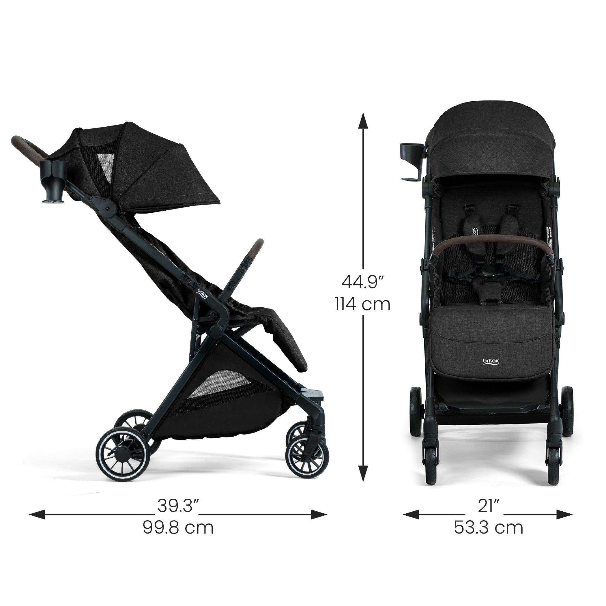 Britax Juniper+ Compact Stroller With One-Hand RapidFold- Bambi Baby