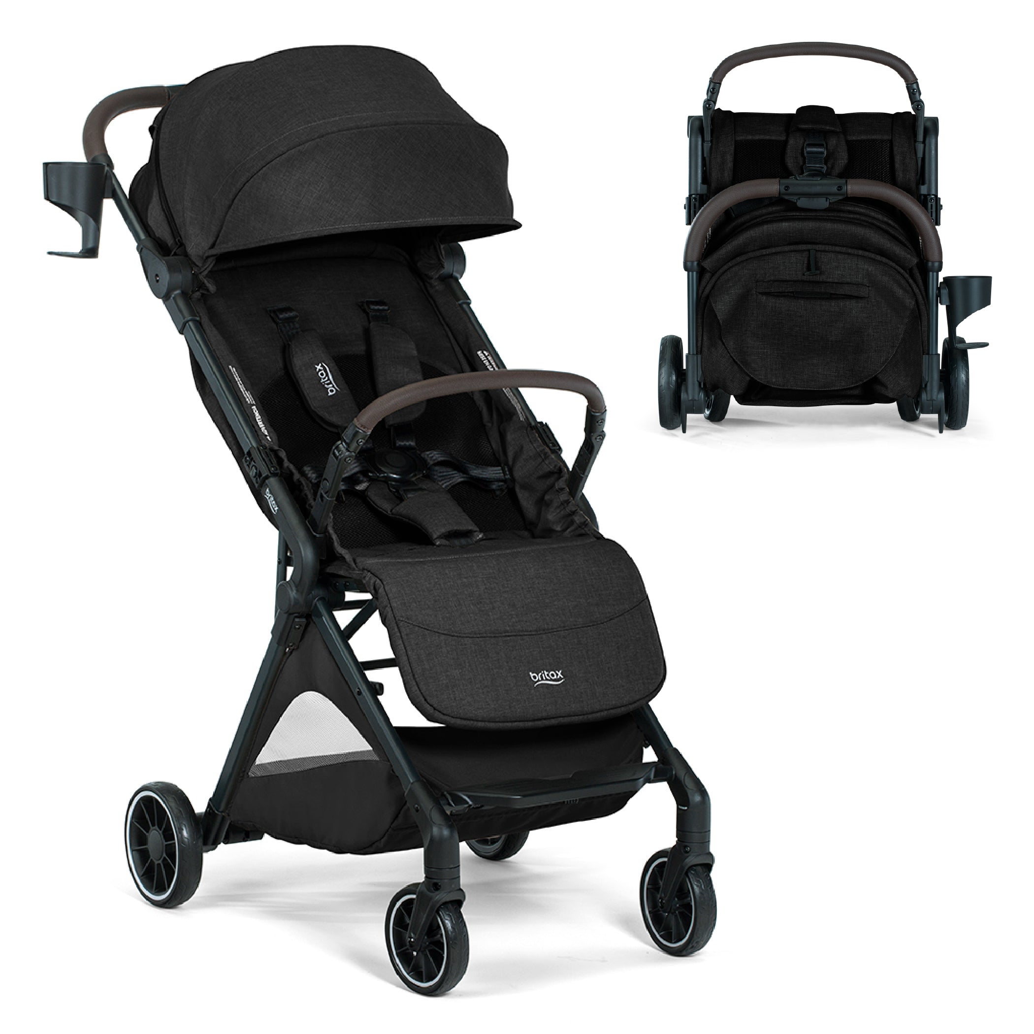Britax Juniper+ Compact Stroller With One-Hand RapidFold- Bambi Baby