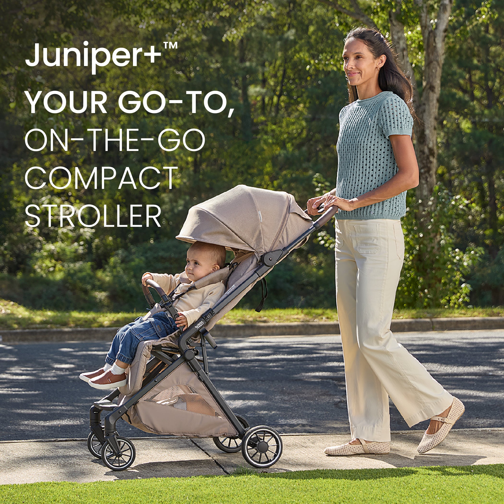 Britax Juniper+ Compact Stroller With One-Hand RapidFold- Bambi Baby