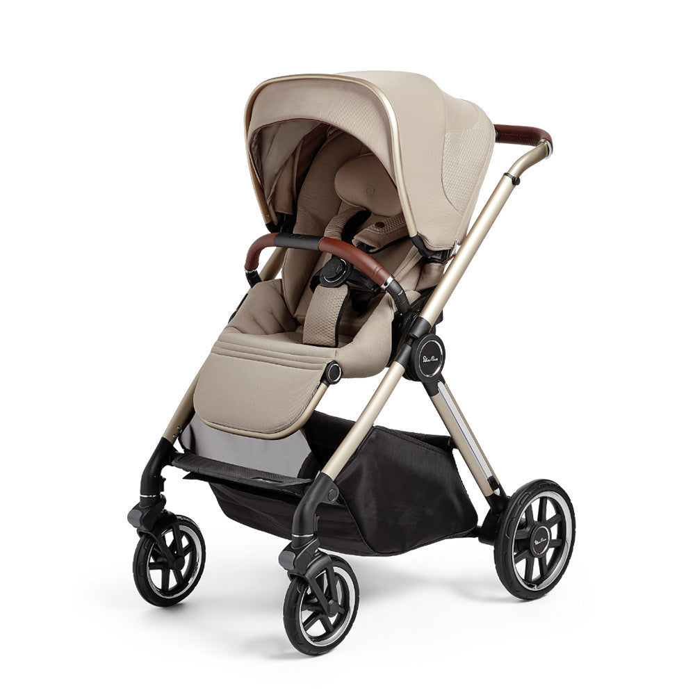Silver Cross Reef 1 Stroller + Folding Bassinet -Stone- Bambi Baby