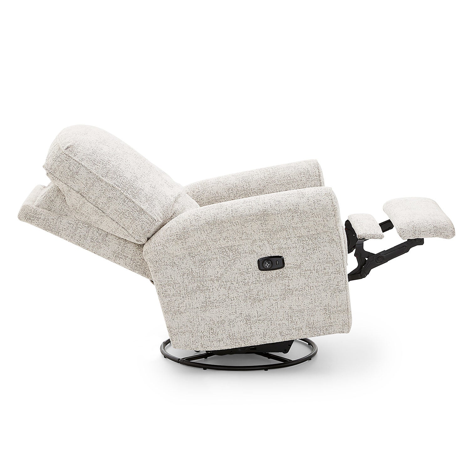 Best Chairs Josey Power Tilt Headrest Swivel glider Recliner- Bambi Baby