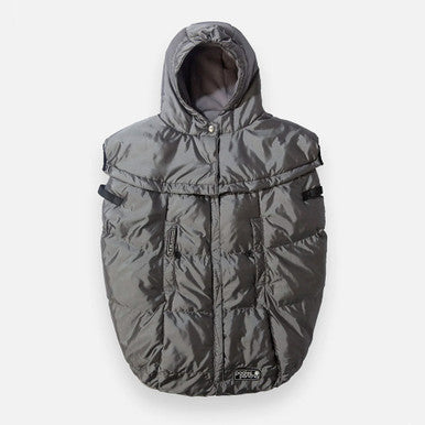 7AM Enfant Core Pookie Poncho in Metallic Silver- Bambi Baby