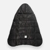 7AM Enfant K-Poncho in Black Plush Heavyweight