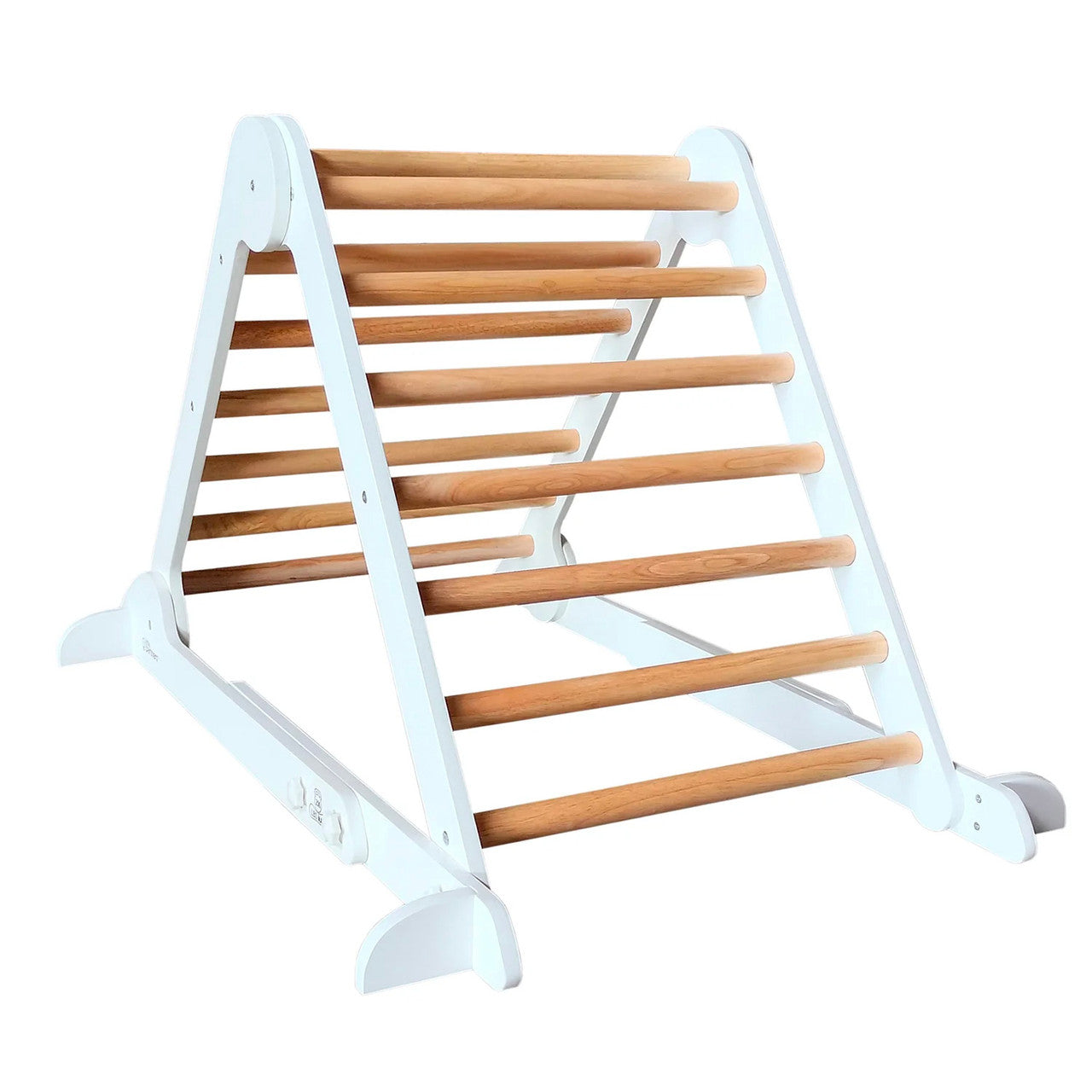 Little Partners Learn 'N Climb Triangle - Soft White w/ Natural- Bambi Baby