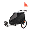 Thule Coaster Xt Reboque de bicicleta de 2 lugares preto