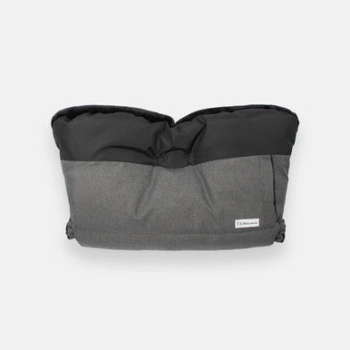 7AM Enfant Core Unimuff in Heather Grey Dark/Black Plush- Bambi Baby