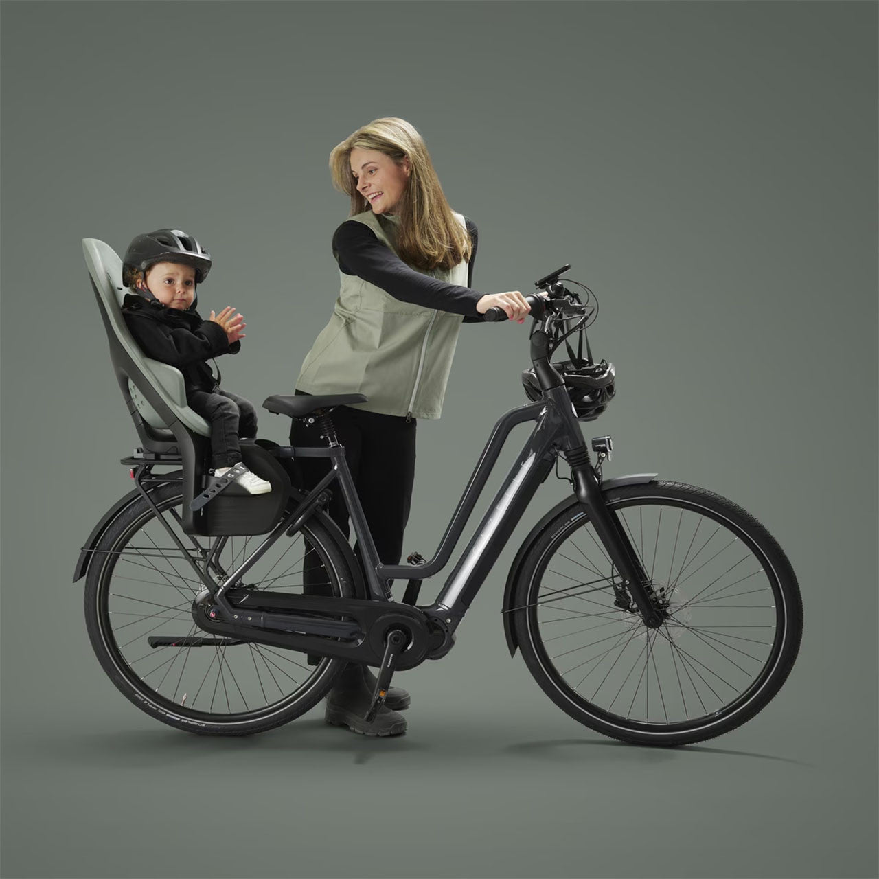 Thule Yepp 2 Maxi Rack Mounted Mik Hd Child Bike Seat Black- Bambi Baby