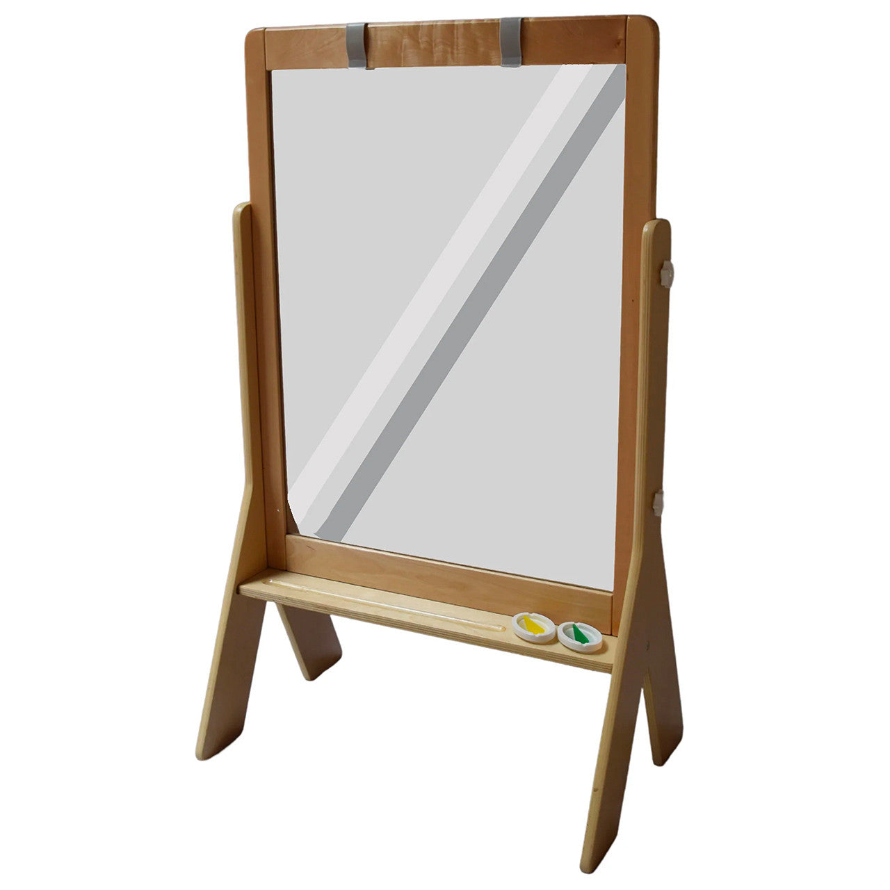 Little Partners Peek-A-Boo Adjustable Height Art Easel - Natural- Bambi Baby