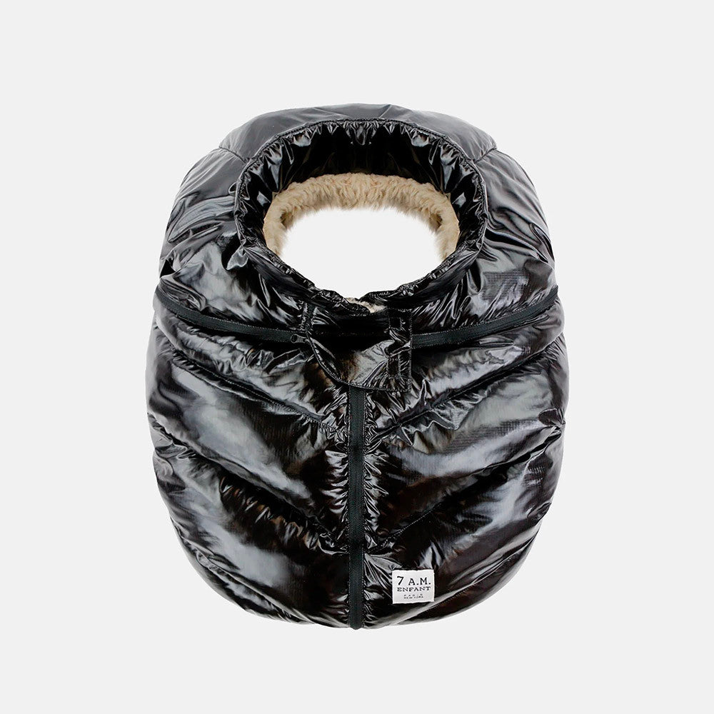7AM Enfant Core Car Seat Cocoon in Black Polar- Bambi Baby