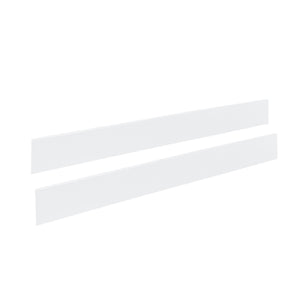 White Solid Birch Bed Rails Kit - Side Profile | Bambi Baby