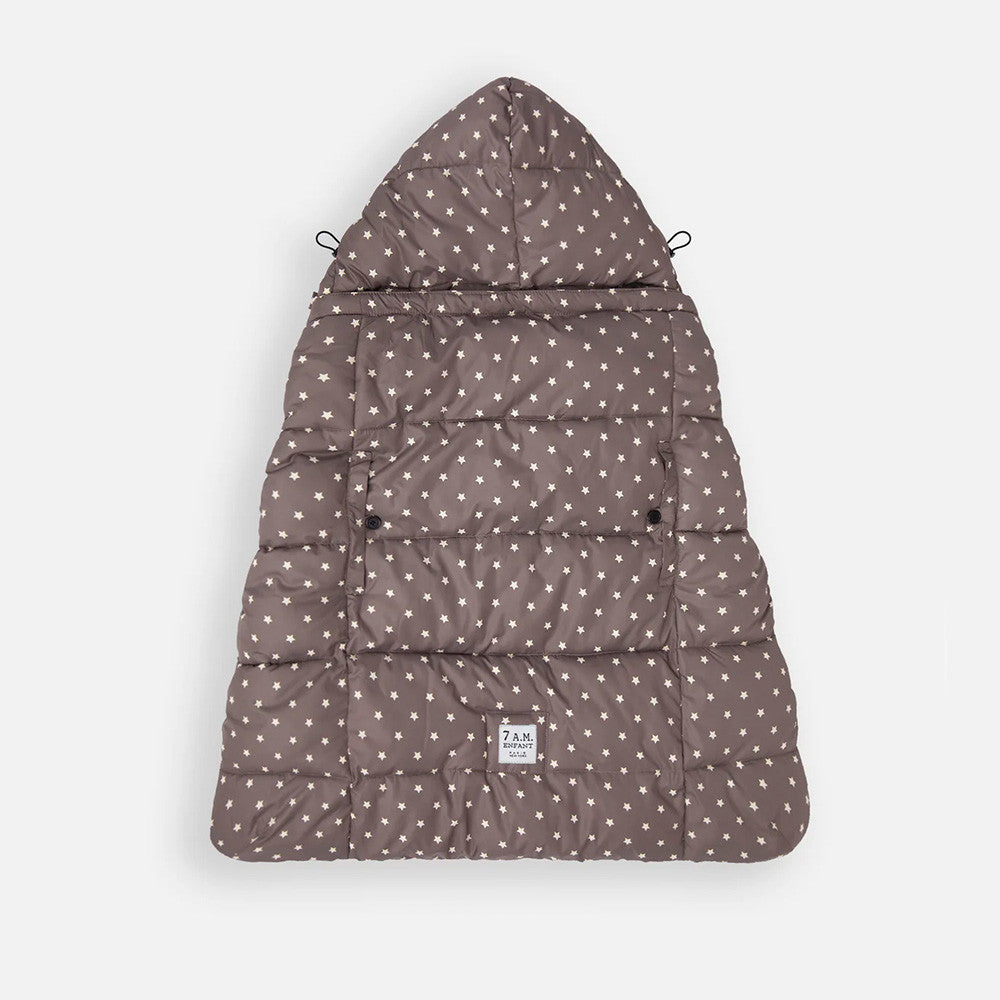 7AM Enfant K-Poncho in Print Ash Oak Stars- Bambi Baby