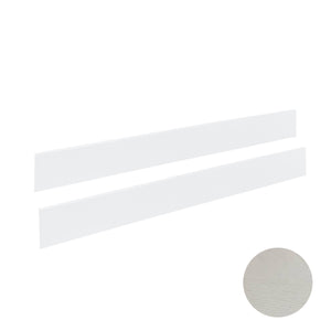 Dove White Wood Bed Conversion Rails - Front Angle | Bambi Baby