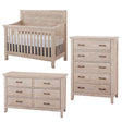 Stella Baby Remi 3 Piece Nursery Set in Sugar Coat - Convertible Flat Crib, 5dr, and 6dr - Bambi Baby