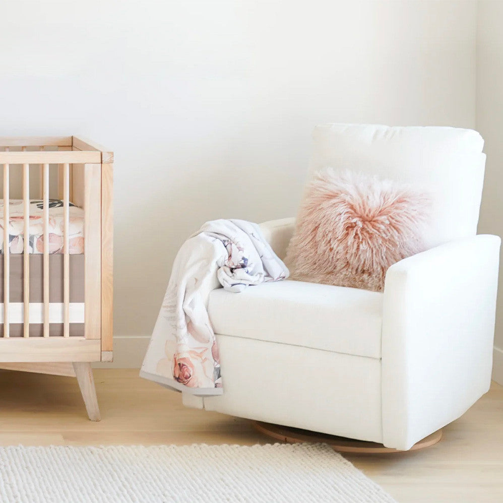 Oilo Drew Recliner in HP Basket Sand- Bambi Baby