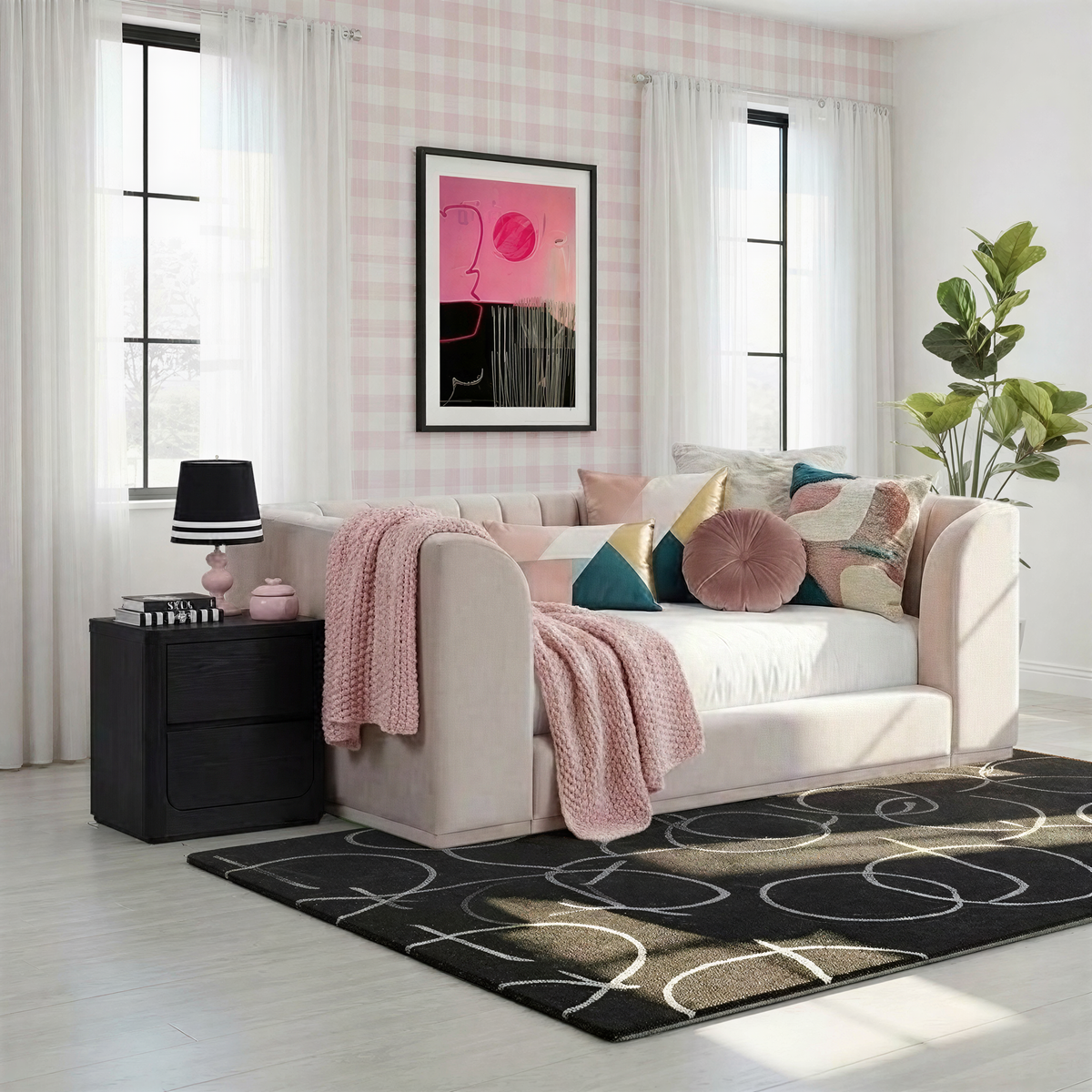 Westwood Design Harper Upholstered Twin Day Bed- Bambi Baby