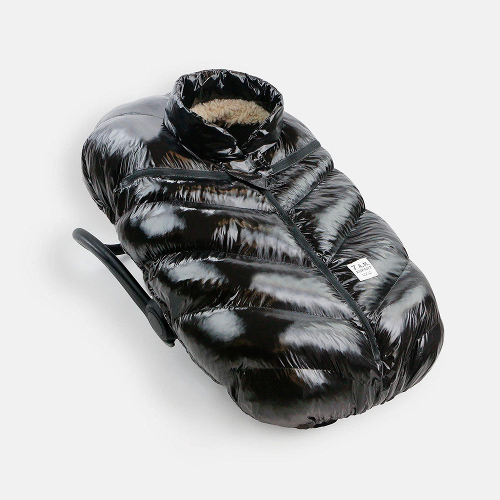 7AM Enfant Core Car Seat Cocoon in Black Polar- Bambi Baby