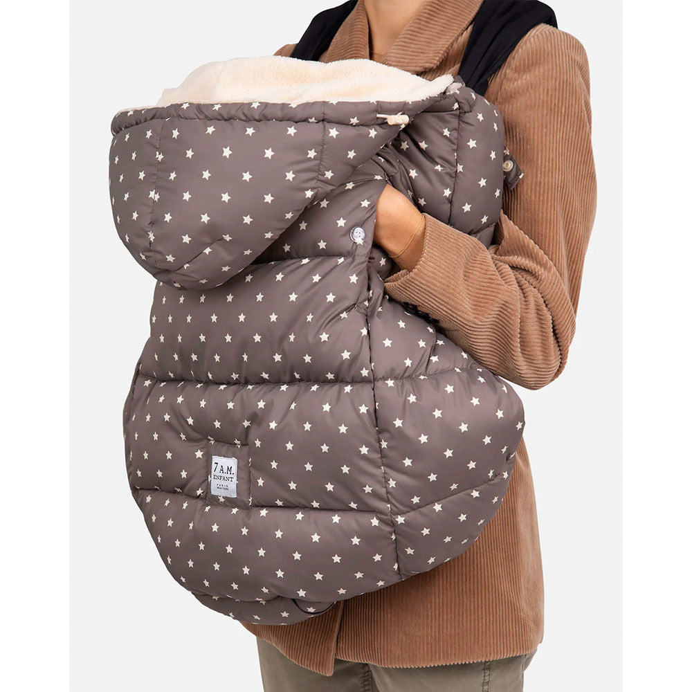 7AM Enfant K-Poncho in Print Ash Oak Stars- Bambi Baby