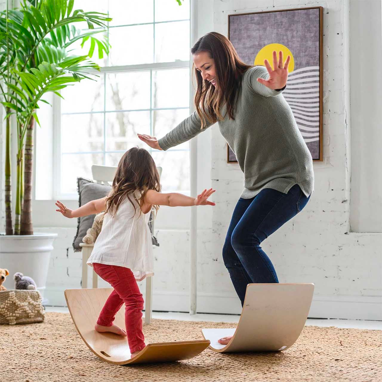 Little Partners Wobble Board - Natural- Bambi Baby