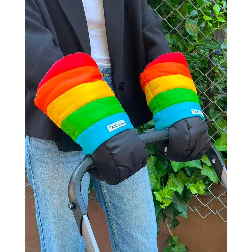 7AM Enfant Fashion Warmmuffs in Rainbow- Bambi Baby
