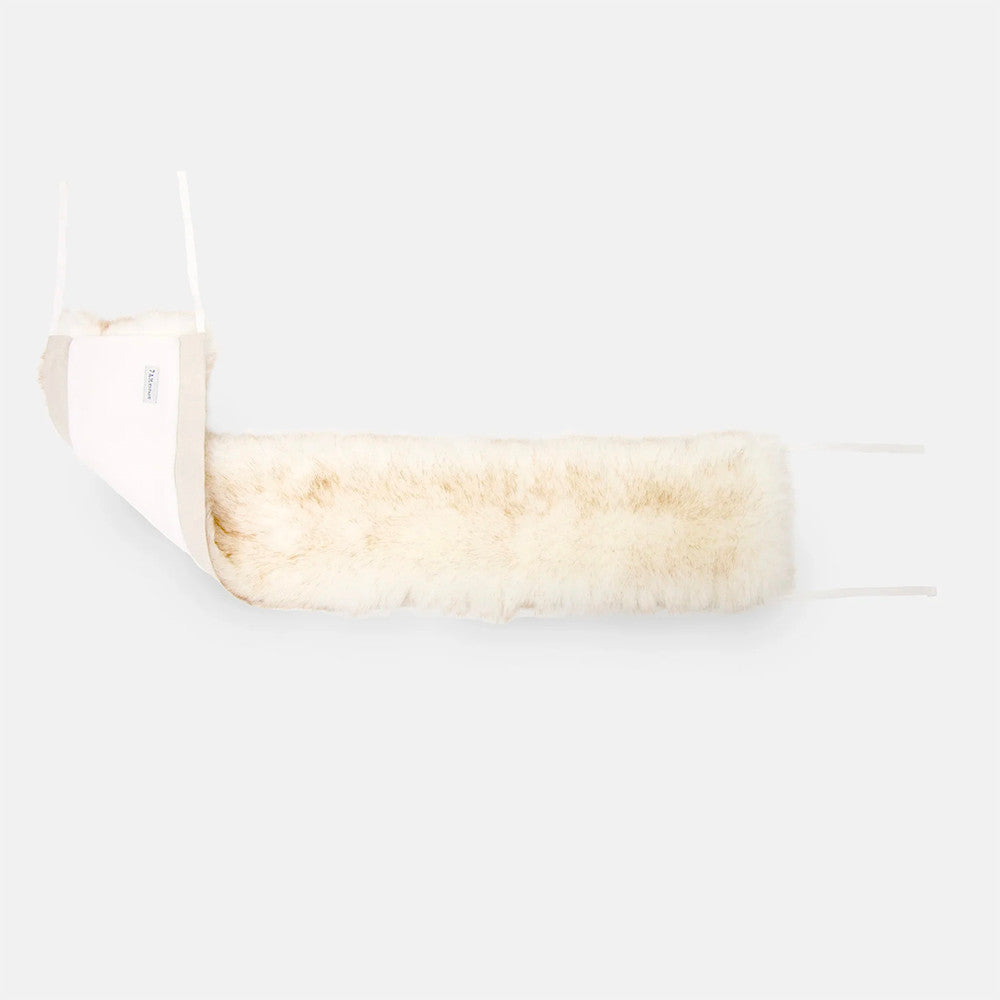 7AM Enfant Marquee Marquee Canopy Cover Tundra in White Beige- Bambi Baby