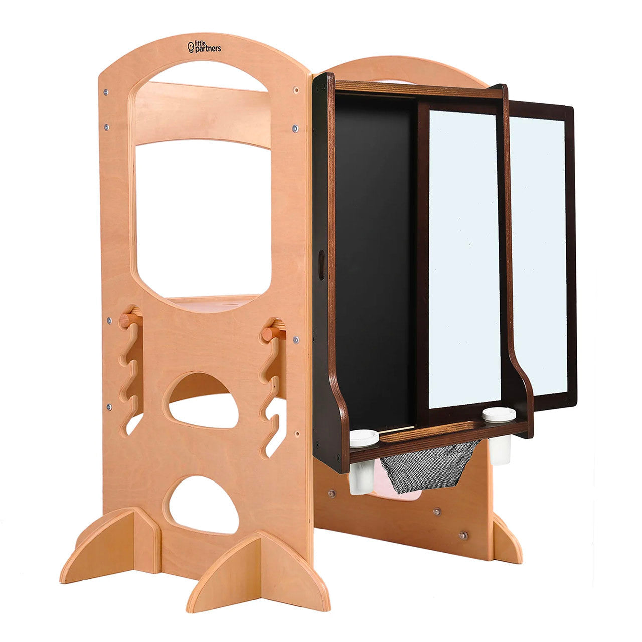 Little Partners Learn and Share Easel - for Original and LTD Learning Towers - Espresso- Bambi Baby