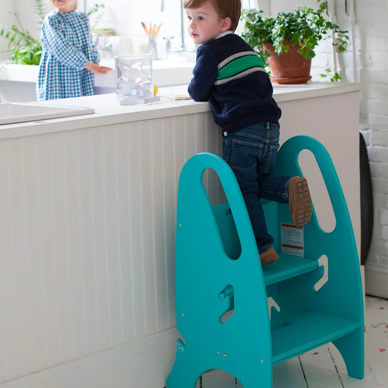 Little Partners 3-in-1 Growing Step Stool - Turquoise- Bambi Baby