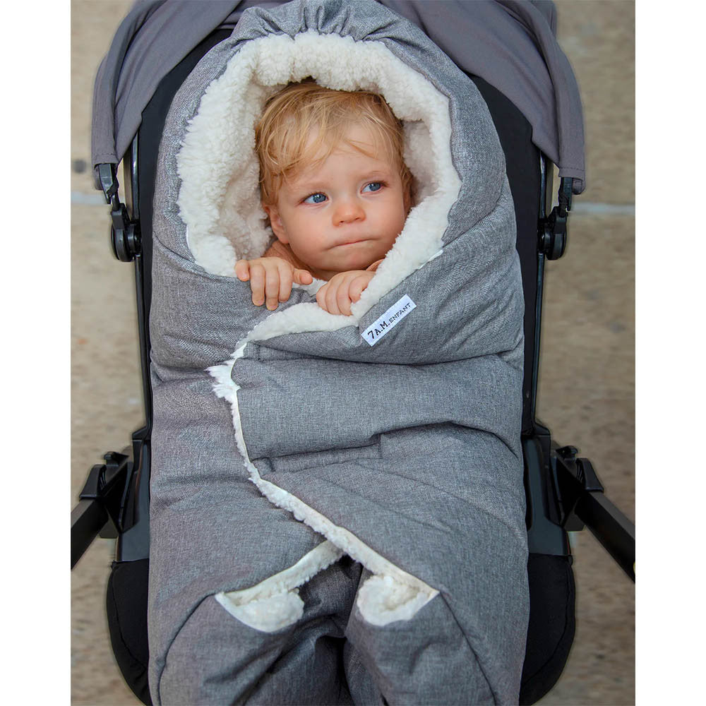 7AM Enfant Core Nido Cloud in Heather Grey- Bambi Baby