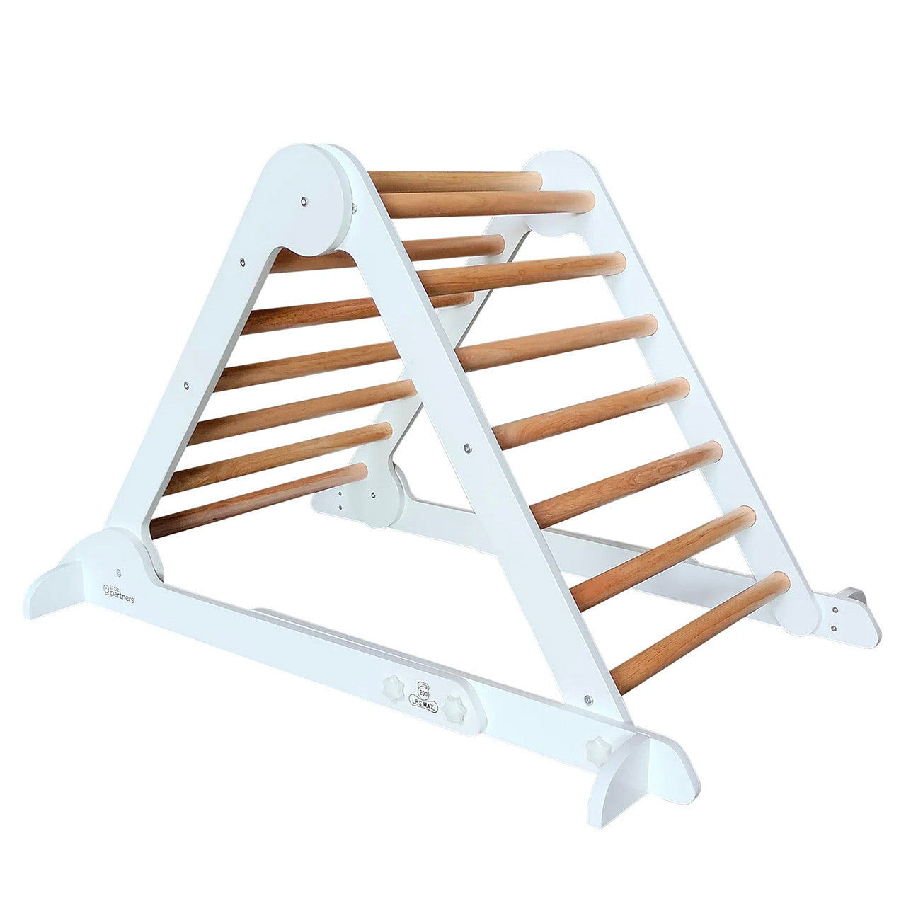 Little Partners Learn 'N Climb Triangle - Soft White w/ Natural- Bambi Baby
