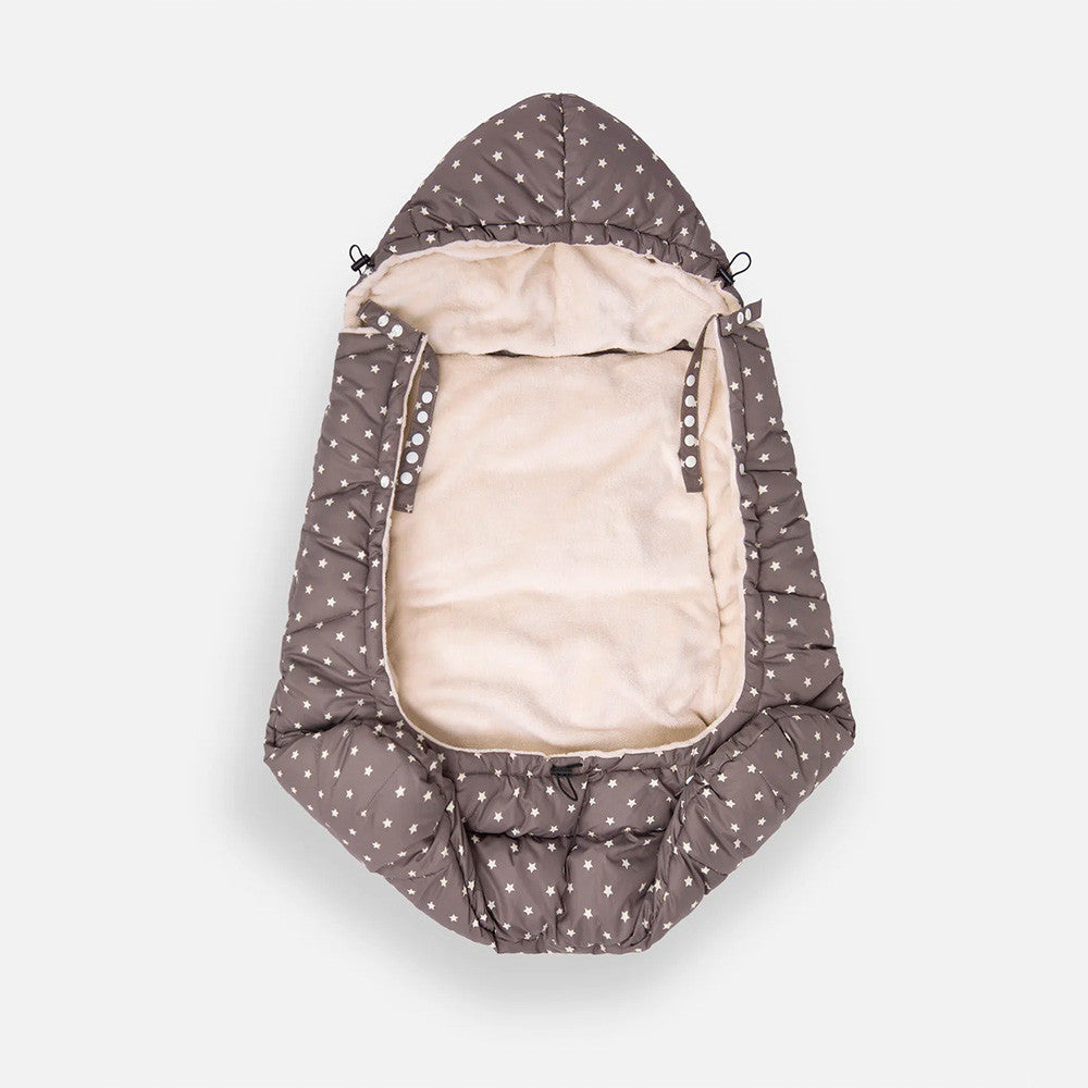 7AM Enfant K-Poncho in Print Ash Oak Stars- Bambi Baby