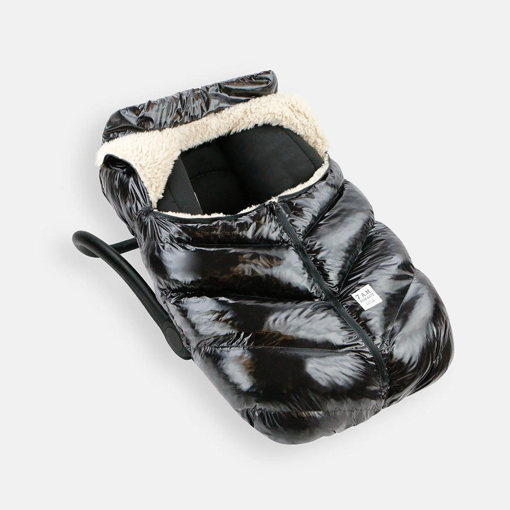 7AM Enfant Core Car Seat Cocoon in Black Polar- Bambi Baby