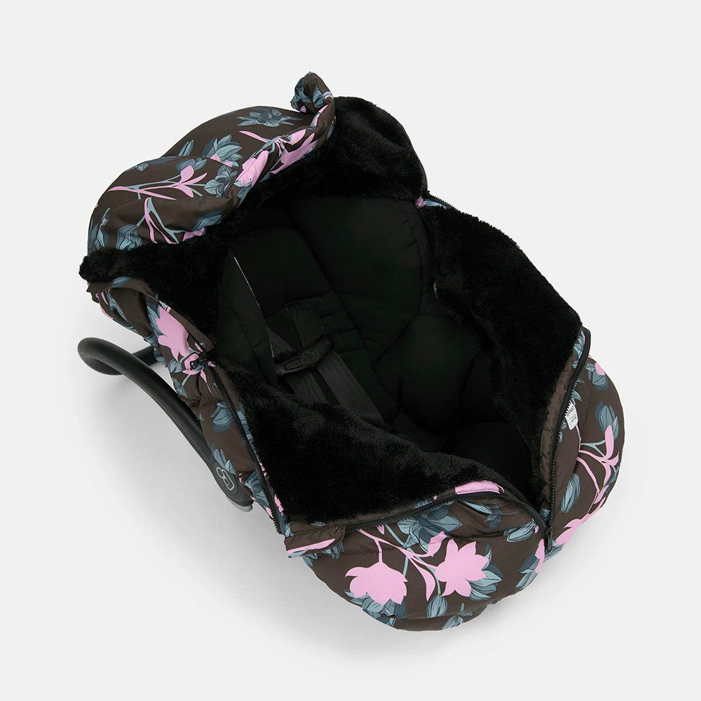 7AM Enfant Print Car Seat Cocoon in Nightingale Garden- Bambi Baby