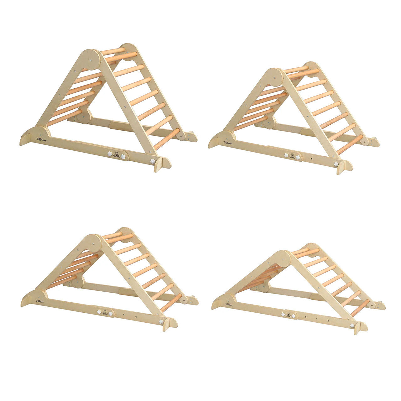 Little Partners Learn 'N Climb Triangle - Natural- Bambi Baby
