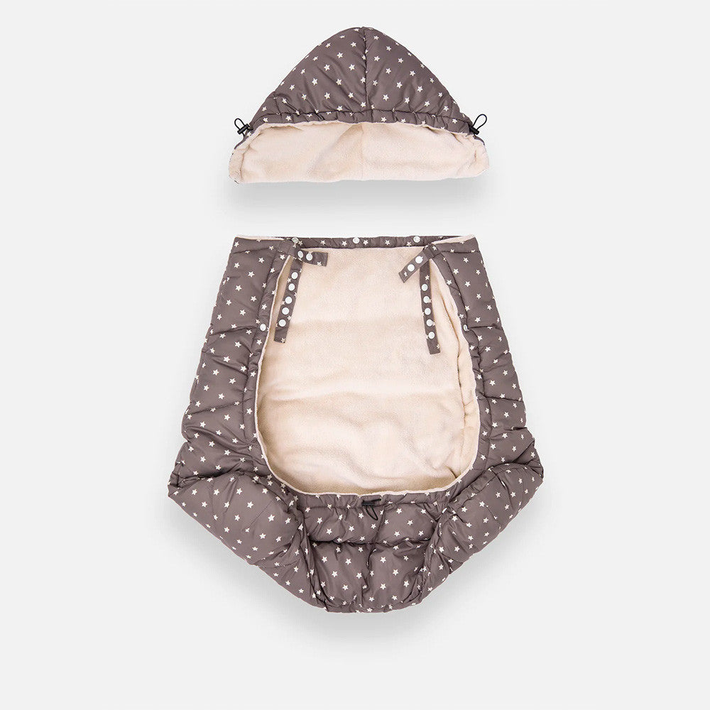7AM Enfant K-Poncho in Print Ash Oak Stars- Bambi Baby
