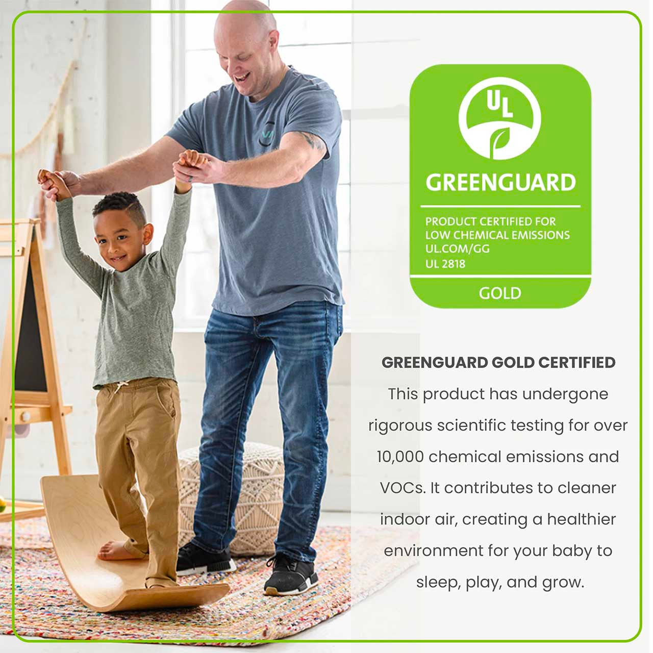 Little Partners Wobble Board - Natural- Bambi Baby