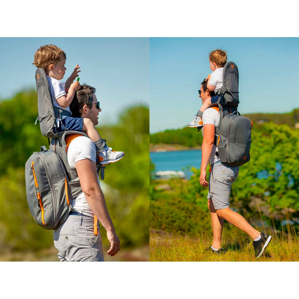 Minimeis G4 Backpack in Grey-Melange – Bambi Baby