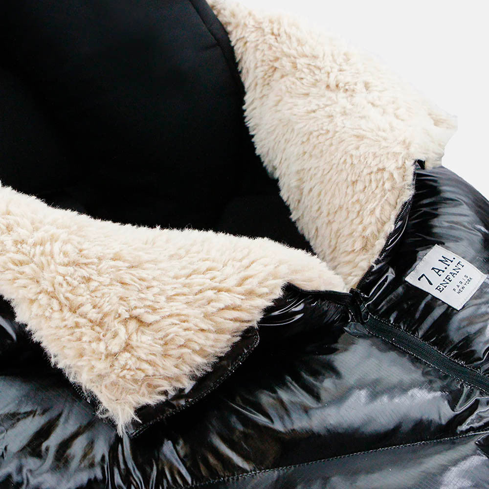 7AM Enfant Core Car Seat Cocoon in Black Polar- Bambi Baby