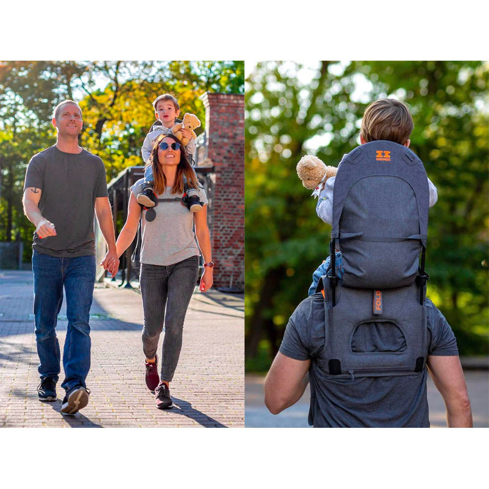 Minimeis G4 Carrier in Grey-Orange – Bambi Baby