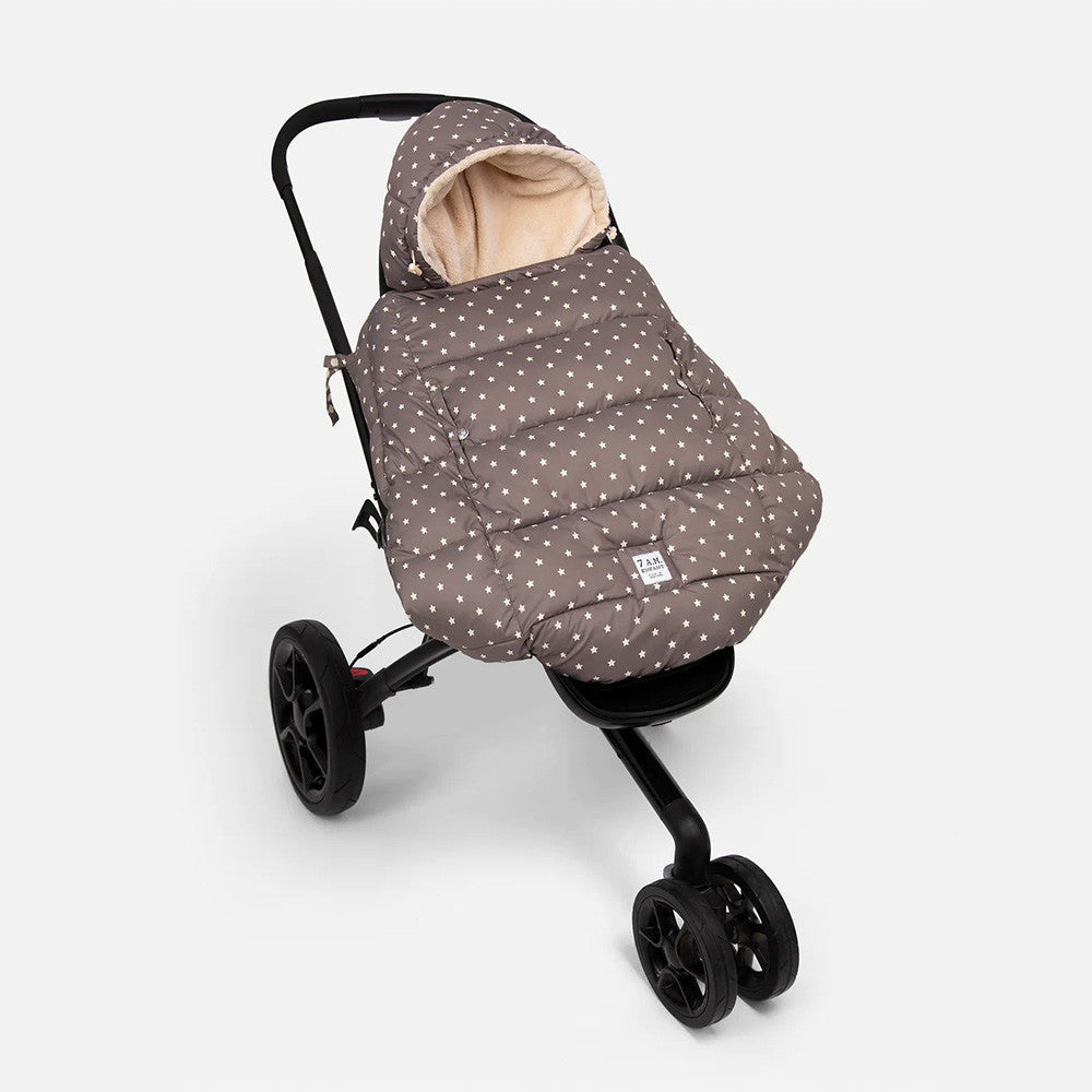 7AM Enfant K-Poncho in Print Ash Oak Stars- Bambi Baby