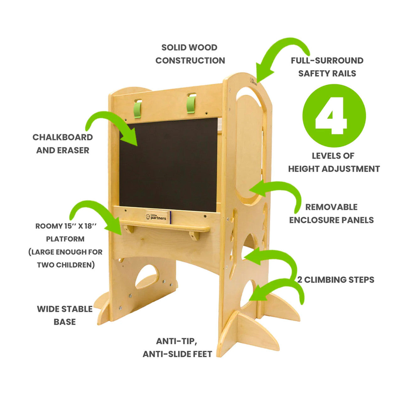 Little Partners LIMITED EDITION Learning Tower - Natural- Bambi Baby