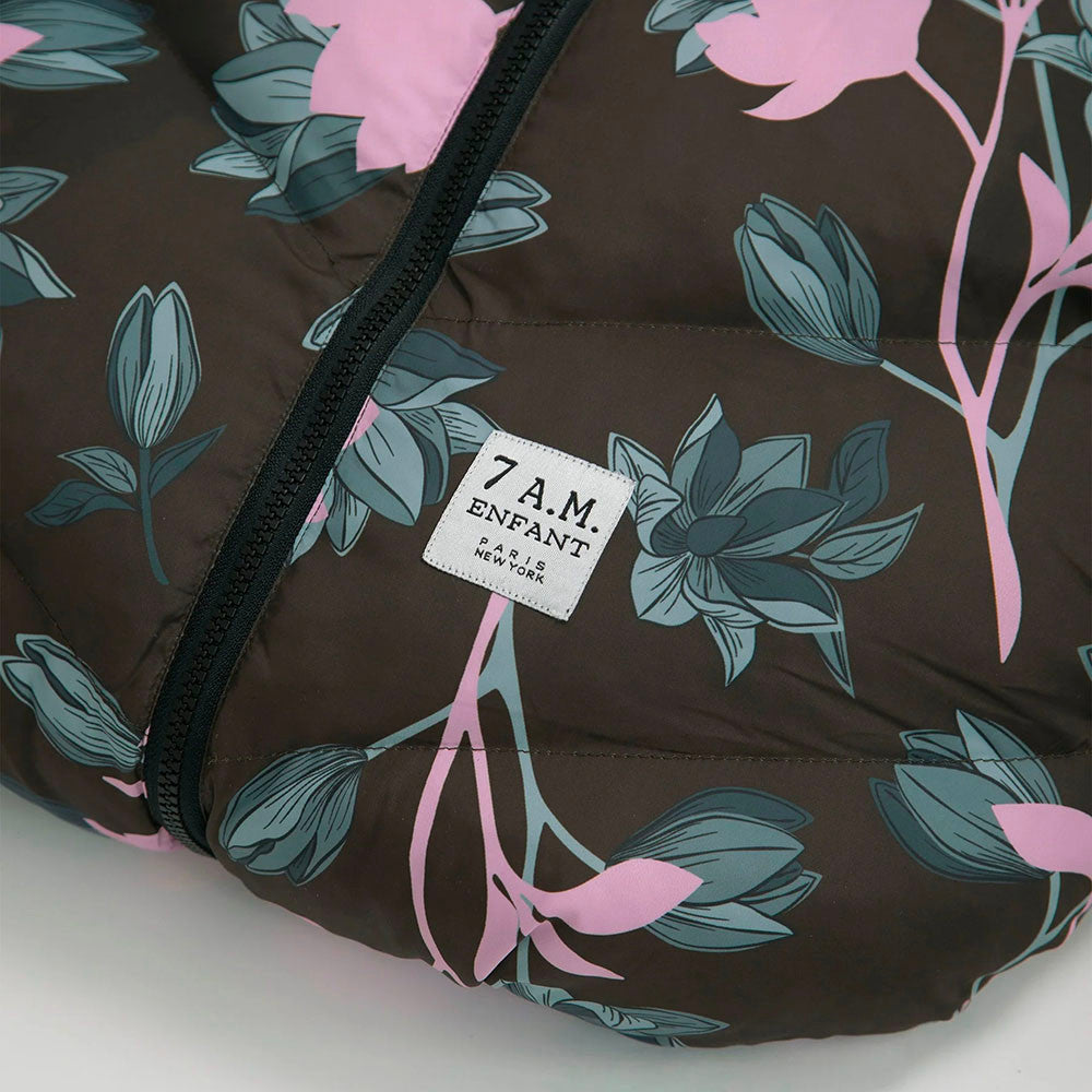 7AM Enfant Print Car Seat Cocoon in Nightingale Garden- Bambi Baby