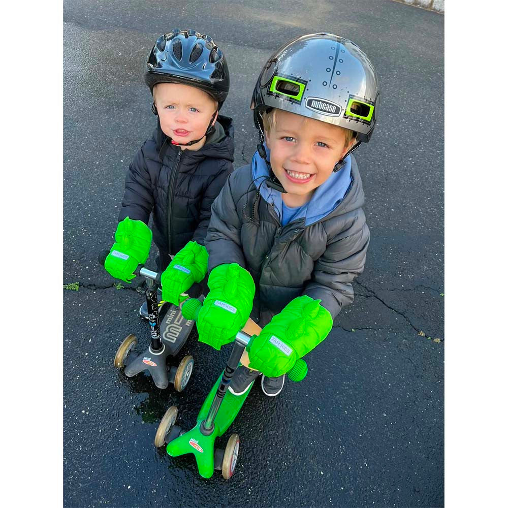 7AM Enfant HMK Warmmuffs Kids in Green Dino- Bambi Baby