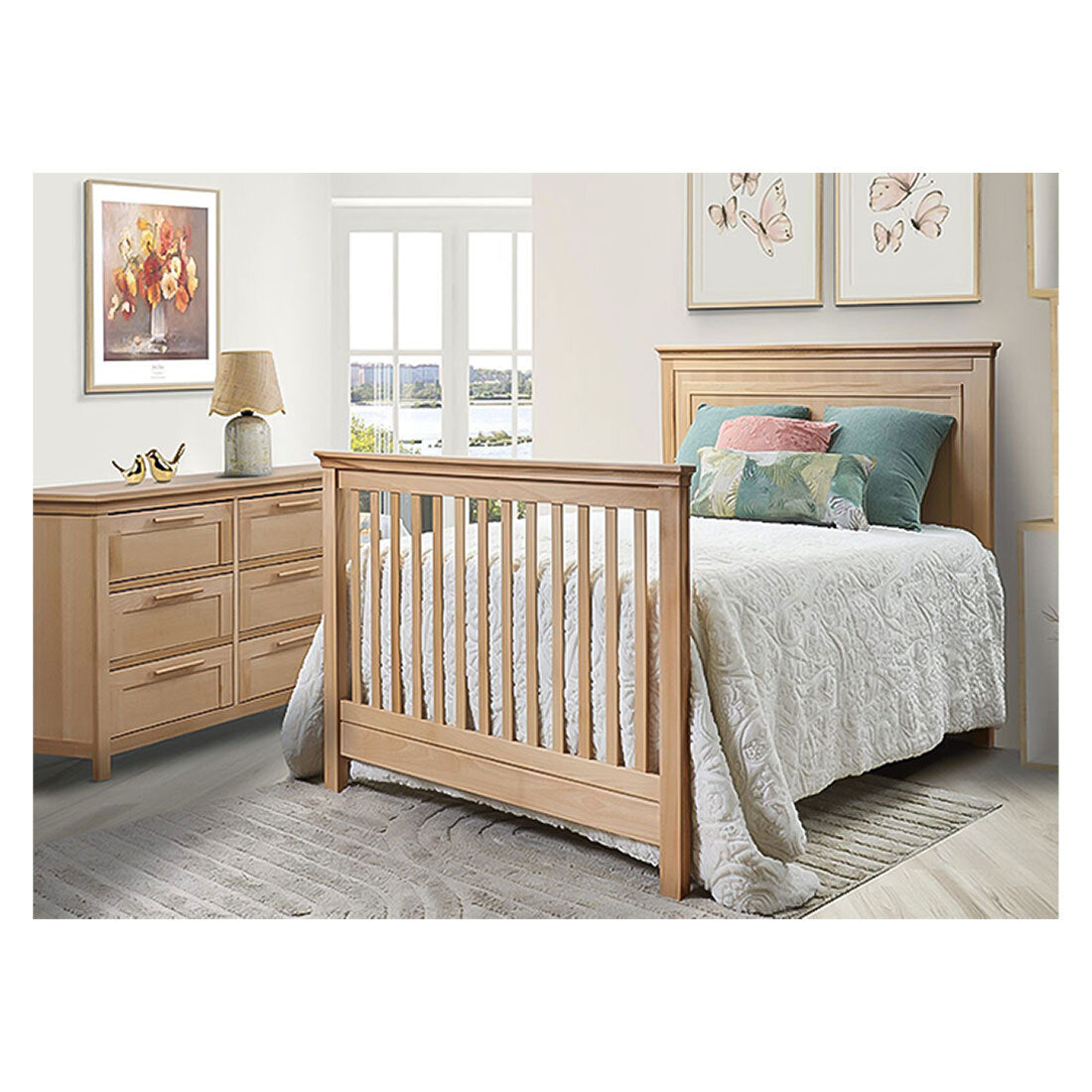 Sorelle Luna Groupage Set (Crib, Double Dresser and Topper)- Bambi Baby