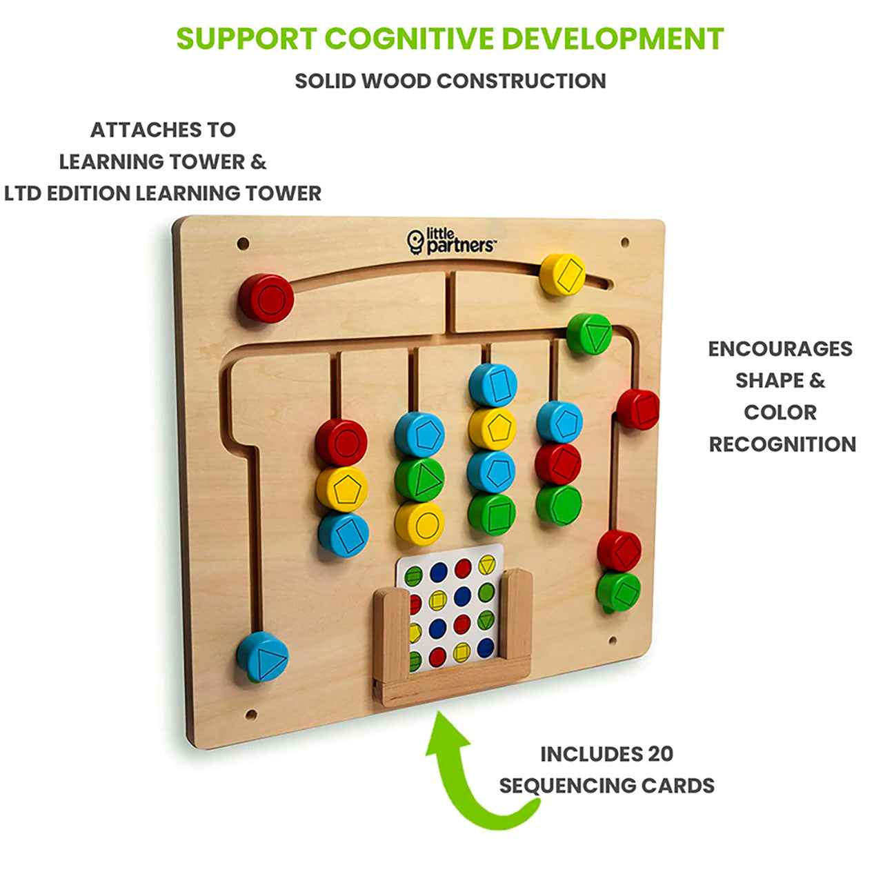 Little Partners Developmental Activity Boards for Original and LTD Edition Learning Towers  - Match N Play- Bambi Baby