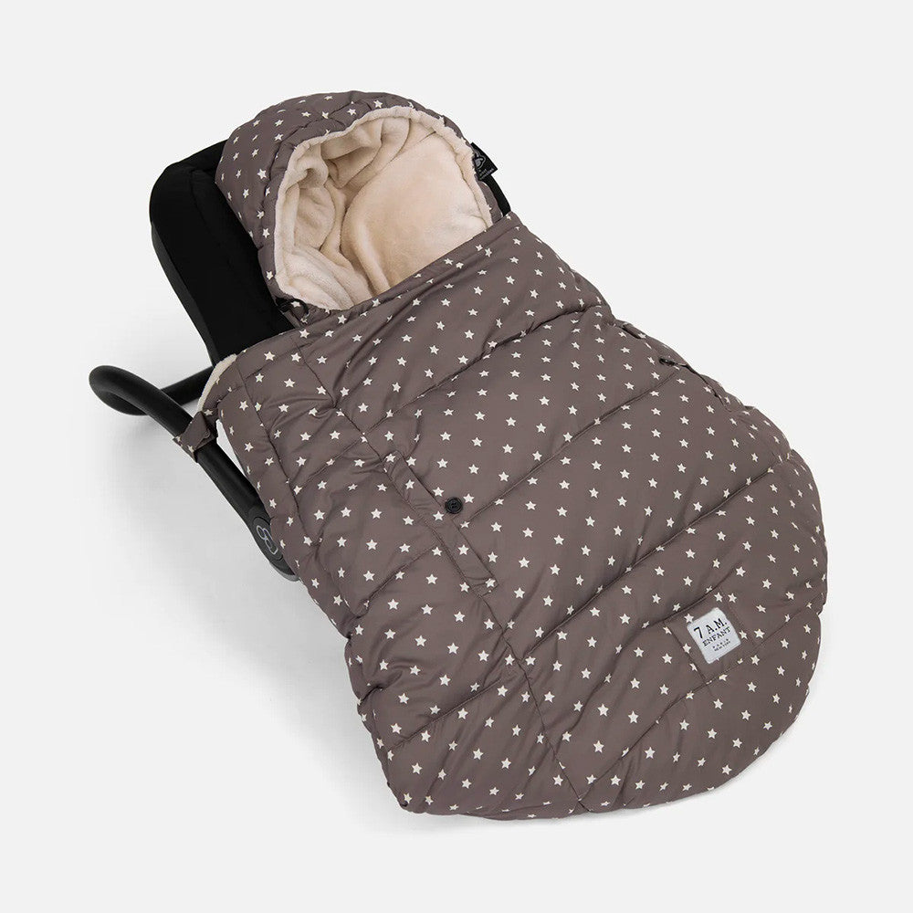 7AM Enfant K-Poncho in Print Ash Oak Stars- Bambi Baby