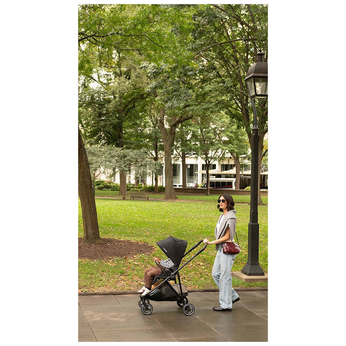 Nuna FLEX System Frame + PIPA Series Adapter In Caviar – Bambi Baby