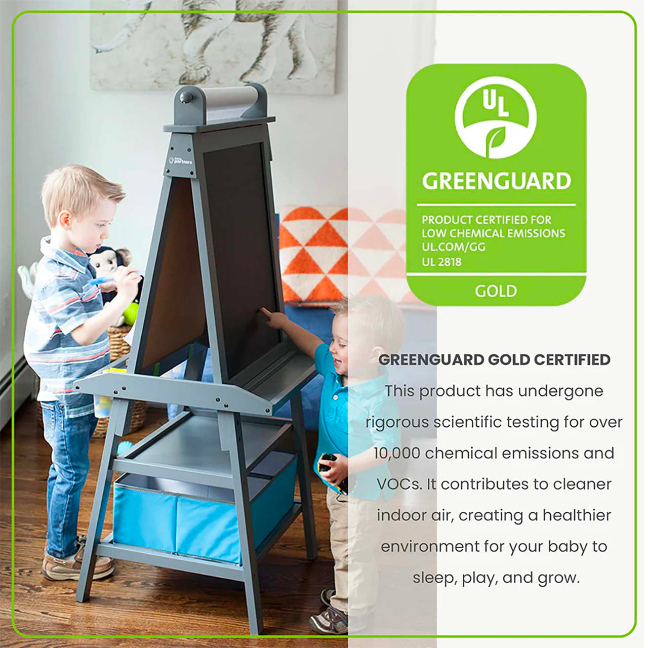 Little Partners Deluxe Learn and Play Art Center - Earl Grey- Bambi Baby