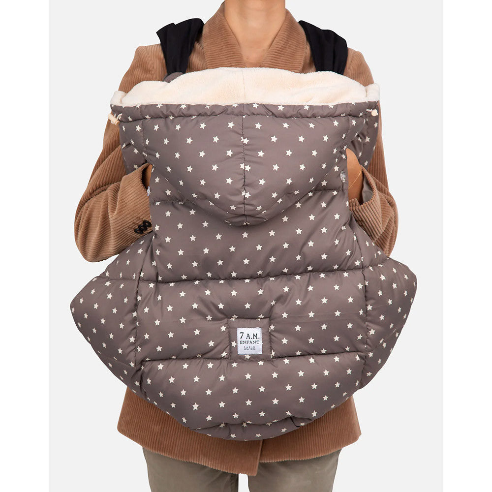 7AM Enfant K-Poncho in Print Ash Oak Stars- Bambi Baby