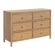 Soho Baby Everlee 6 Drawer Dresser - Honey Wood - Bambi Baby