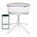 White Halo BassiNest Connected 3.0 Smart Bassinet with Smartphone App - Front View | Bambi Baby