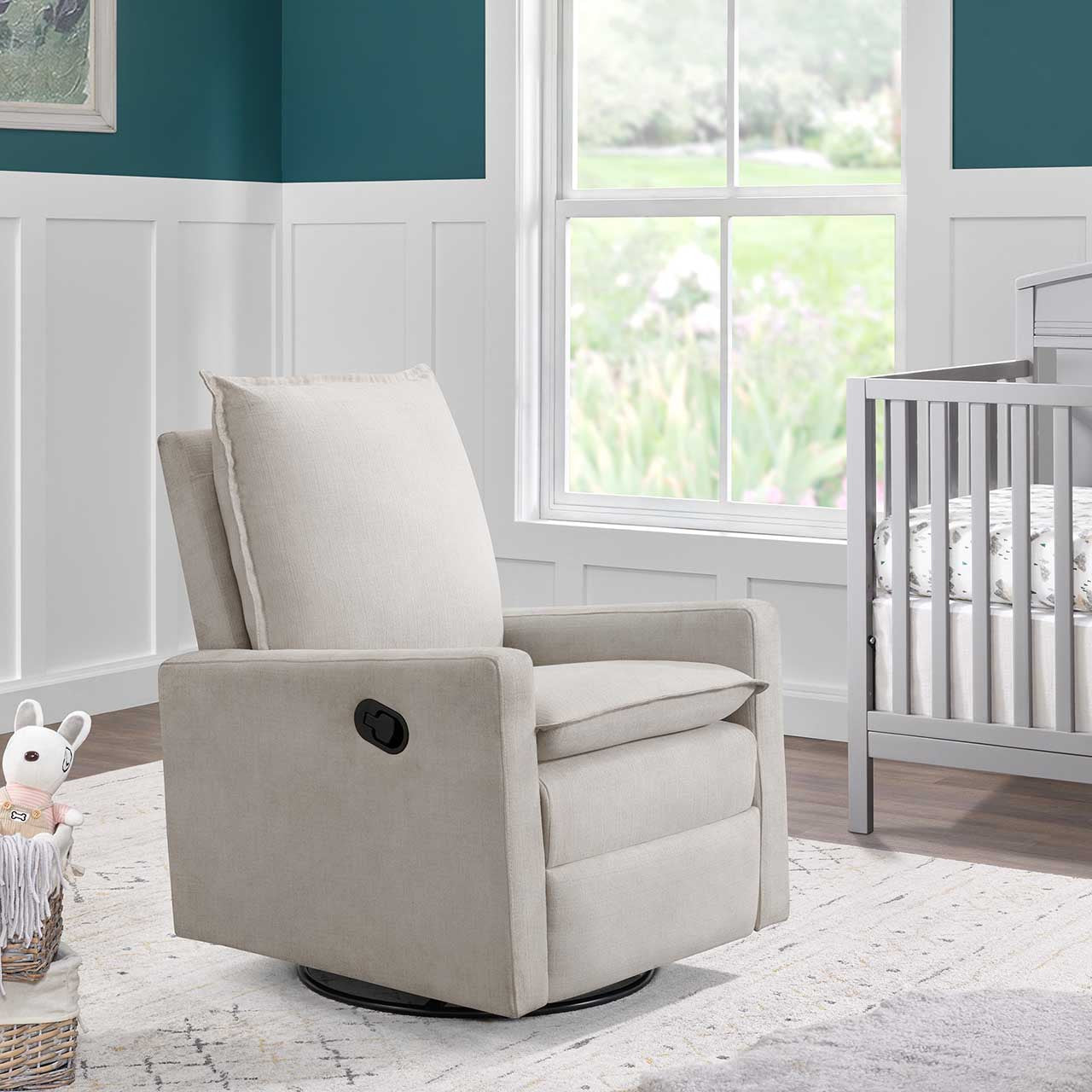 Oxford Baby Uptown Swivel Nursery Rocker/Recliner- Bambi Baby